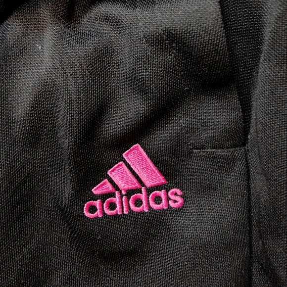 Adidas Black Pink Women's Sweatpants - Picture 2 of 4